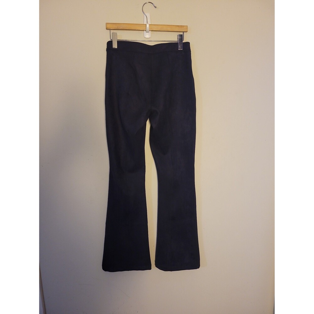 Spanx Faux Suede Flare Pant in Midnight Blue Sz L - Picture 3 of 8